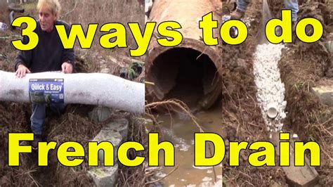 French Drain How It Works With 3 Different Materiels French Drain