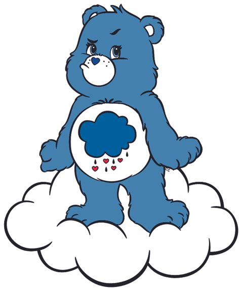 Grumpy Bear Care Bear Cartoons Customized Wall Decal - Custom Vinyl
