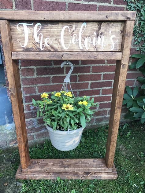 Holiday Special! Plant Stand Personalized Wood Planter Plant Pot