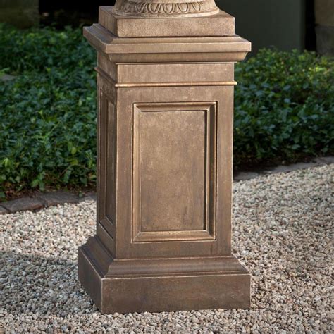 Campania International Coachhouse Cast Stone Pedestal For Urns And