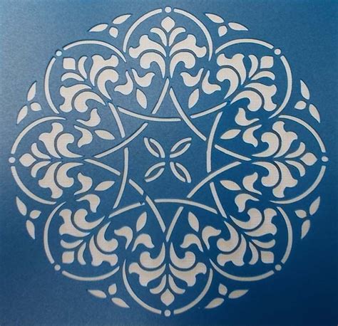 Doily Stencil Stencil Patterns Fabric Painting Stencil Painting