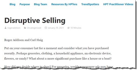 Disruptive Selling in 2021 | Marketing process, Blog ...
