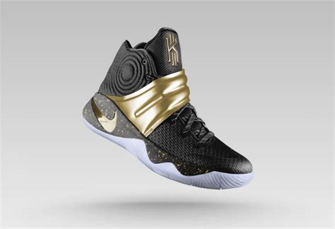 Nike kyrie 3 black and gold sneaker on white background. Nike Kyrie 2 Championship Gold on NIKE iD | SportFits.com