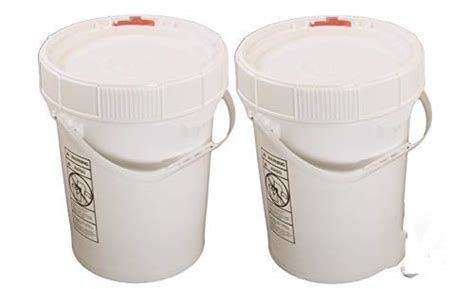5 Gallon White Bpa Free Durable Food Grade Bucket With