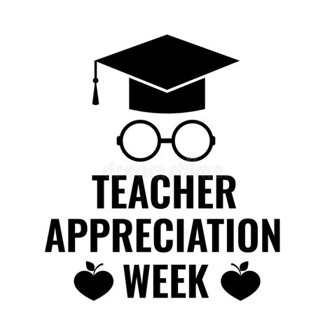 Teacher Appreciation Week Typography Poster Annual Event In United