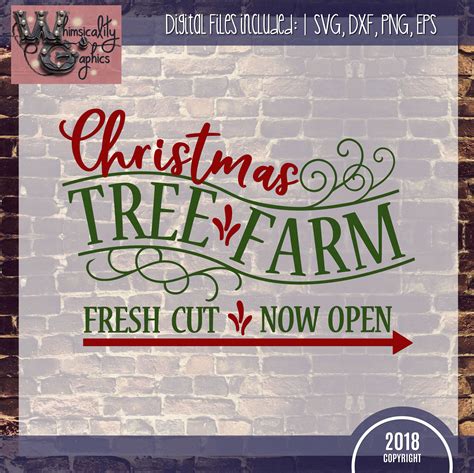 Christmas Tree Farm SVG, DXF, PNG, EPS, JPEG