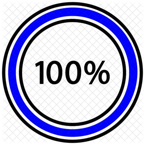 100 Percent Icon Download In Flat Style