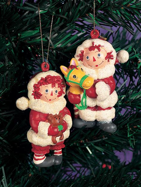 Raggedy Ann And Andy As Mr And Mrs Claus Ornaments