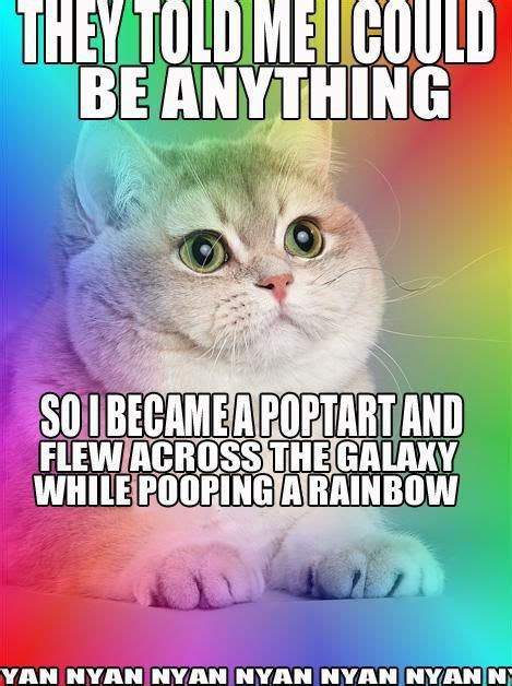 They Told Me I Could Be Anything Nyan Feel Good Pictures Funny
