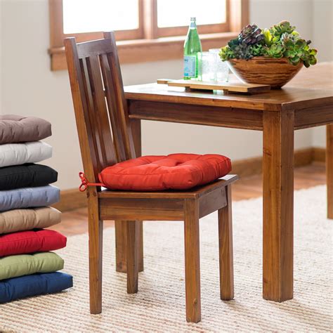 Find chair pads at wayfair. Kitchen Chair Cushions with Ties - HomesFeed