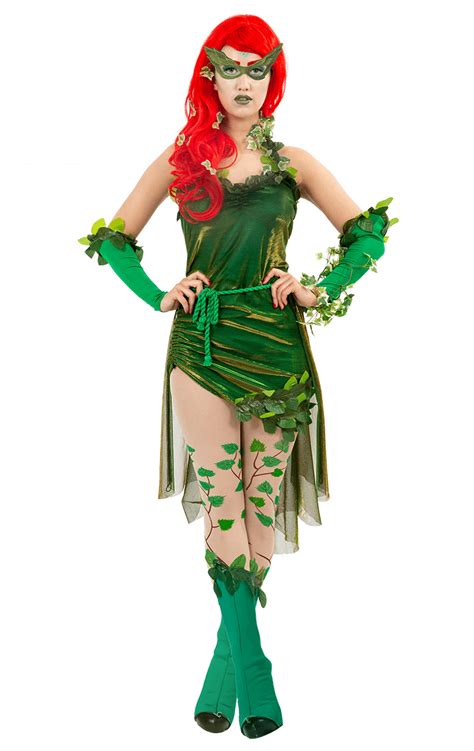 Womens Lethal Beauty Villain Poison Ivy Film Halloween Fancy Dress