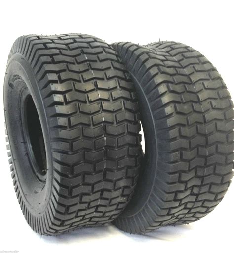 Set Of 2 15x6x6 15x600 6 Turf Tires Garden Tractor Lawn Mower Riding
