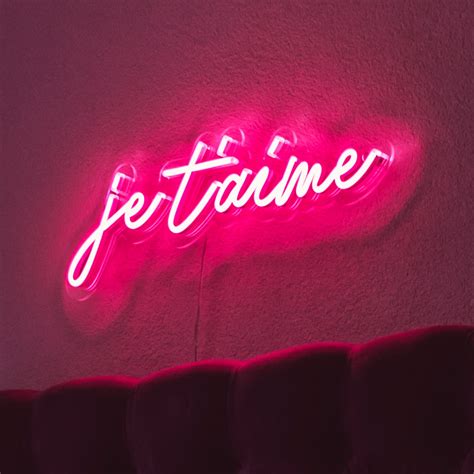 Je Taime Led Neon Sign Noalux Led Neon Signs ⚡handmade With Love