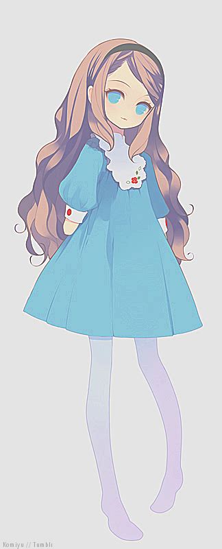 Anime Blue Dress á We Heart It Anime Girl And Cute