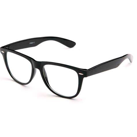 Fashion Retro Unisex Mens Womens Clear Lens Nerd Geek Glasses Eyewear