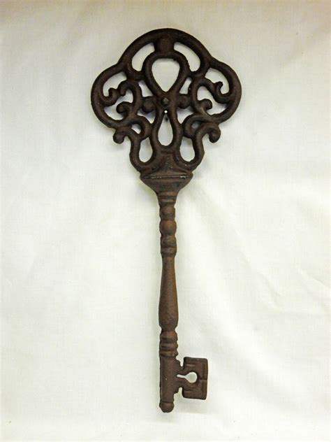 We did not find results for: LARGE 13" Rustic Brown Cast Iron Skeleton Key Primitive Style Home Wall Decor | eBay