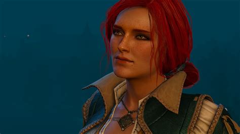Картинки The Witcher 3 Wild Hunt Рыжая Triss Merigold лица 3d