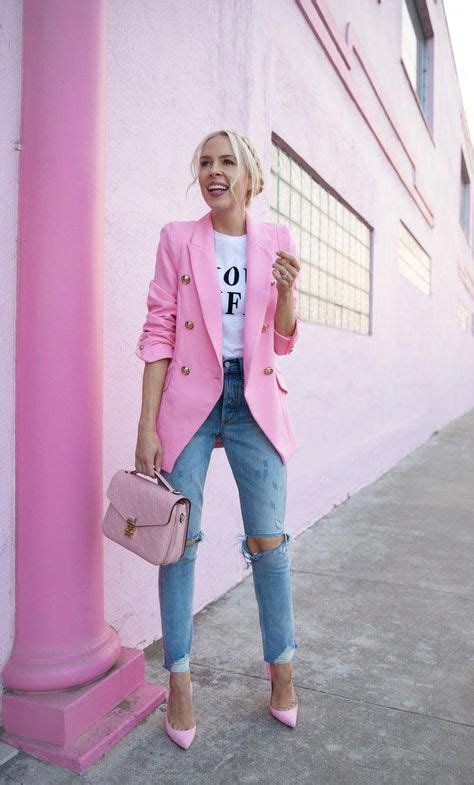 Best Pink Blazer Outfits Ideas Pink Blazer Outfits Blazer Outfits