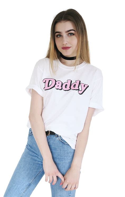 White Daddy T Shirt Tumblr Inspired Pastel Pale Grunge Aesthetic Tee