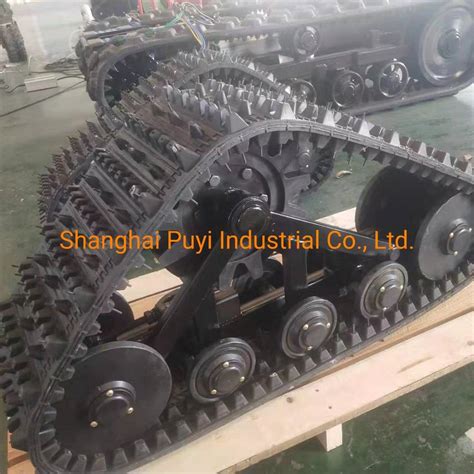 Customized Rubber Track System Lz 255 From Shanghai Puyi China Rubber