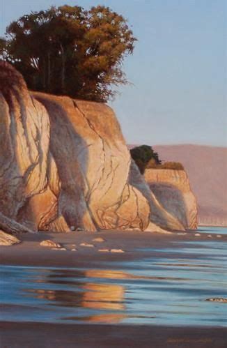 Daily Paintworks Shoreline Sunset Original Fine Art For Sale