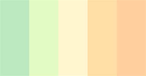 Green And Orange Pastels Color Scheme Green