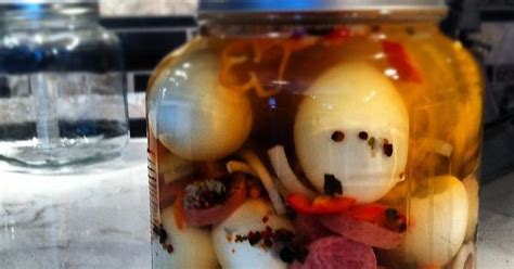 Spicy Pickled Eggs X Post From Rfoodporn Imgur