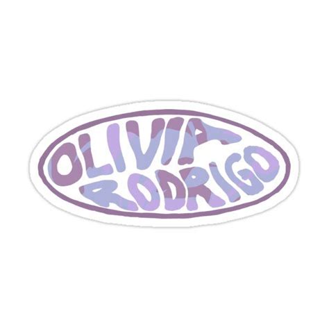 Olivia Rodrigo Logo Sticker By Ckielman In 2022 Music Stickers