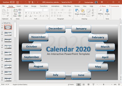 Maybe you would like to learn more about one of these? Animated 2020 Calendar PowerPoint Template