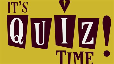 Its Quiz Time 7312020 Youtube