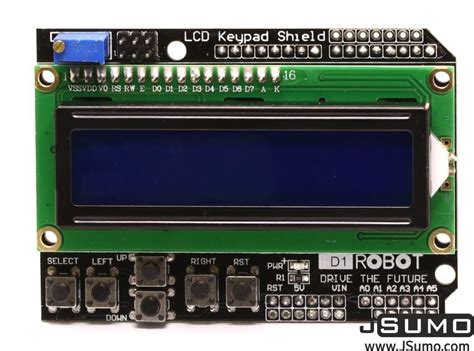 Dfrobot 1602 Lcd Keypad Shield For Arduino With 5 Keys 2x16 Lcd Display