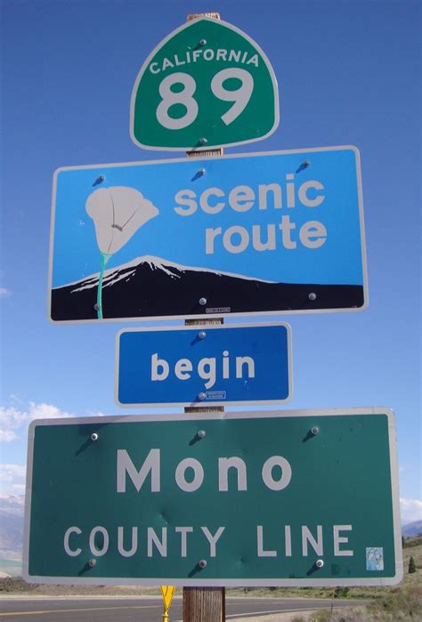California State Highway 89 And Mono County Line Signs Mo Flickr