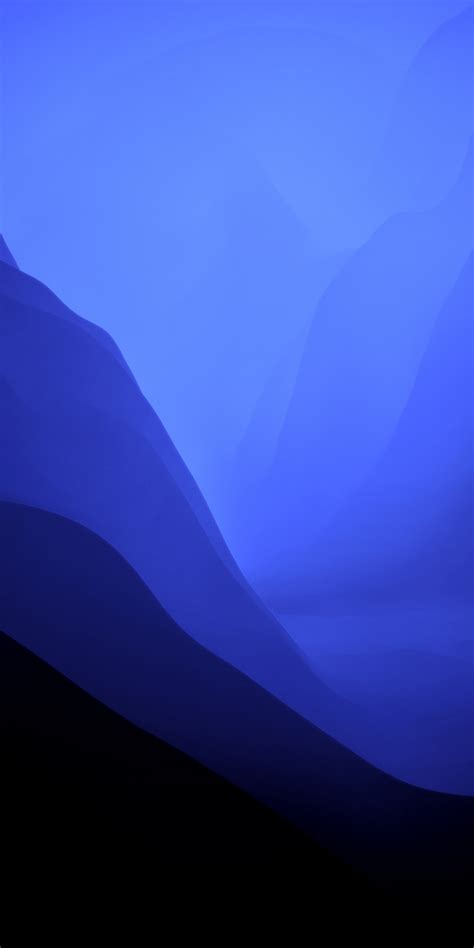 Macos Monterey Wallpaper 4k Blue Aesthetic Stock Dark Mode