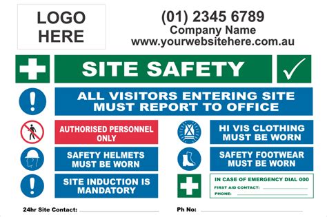 Construction Site Sign National Safety Signs