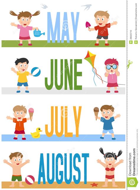Months Banners with Kids [2] | Clipart Panda - Free Clipart Images