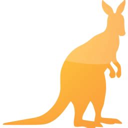 Web 2 orange 2 kangaroo icon - Free web 2 orange 2 animal icons - Web 2 orange 2 icon set