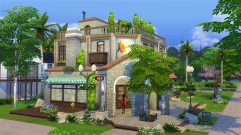 Shopping mall + indoor waterpark. The Sims 4 Gallery Spotlight: Houses and Community Lots ...