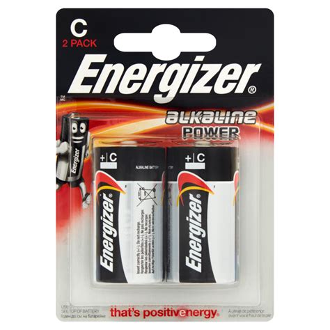 Energizer Power Alkaline C Lr14 15v Alkaline Batteries 2 Pieces