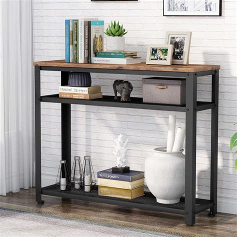 Buy Tribesigns 3 Tier Console Table Narrow Console Table Side Table