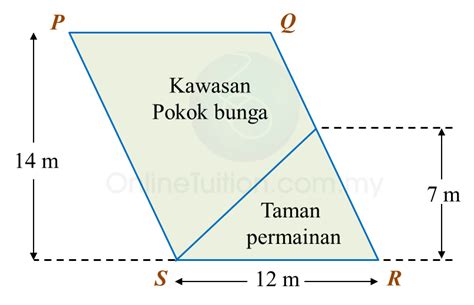 Trapesium di bagi menjadi 2 macam, yakni trapesium sama kaki serta rumus trapesium: 11.2.3 Perimeter dan Luas, Praktis Berformat PT3 - PT3 ...