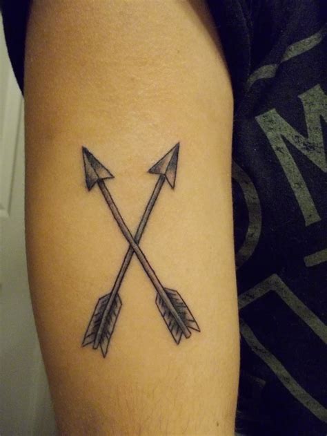 Crossed Arrows Me And Megan Balentines Second Best Friend Tattoo