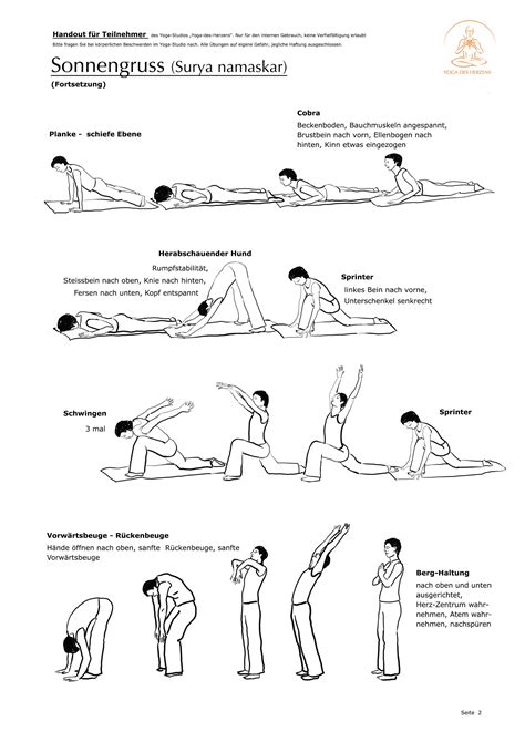 Bringen sie körper und geist mit dem sonnengruß in schwung! Sonnengruss (Surya Namaskar)
