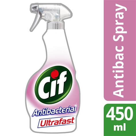 Cif Ultrafast Spray Antibacterial 450ml Household Products Iceland