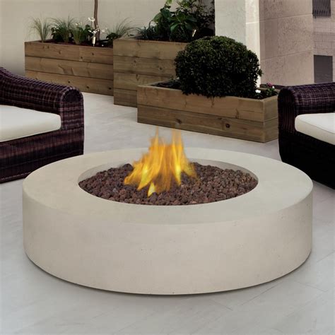 Real Flame Mezzo 42 Inch Propane Gas Fire Pit Table Round Antique