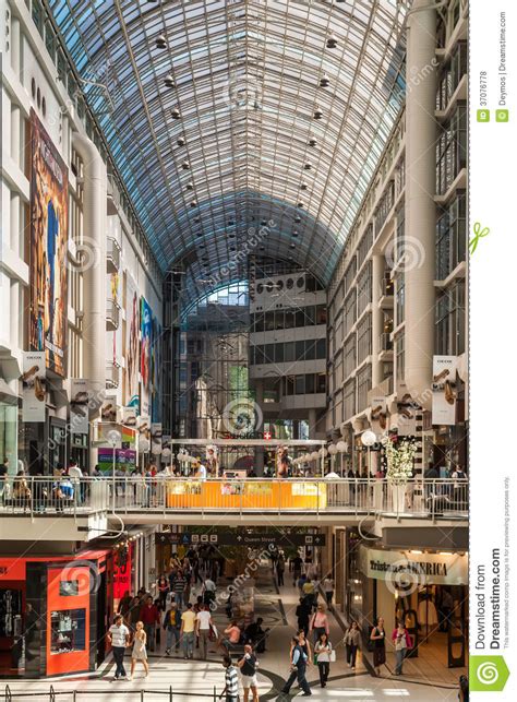 Toronto Eaton Center Editorial Stock Photo Image Of Columns 37076778