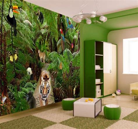20 Beautiful Jungle Mural Wallpaper Design Ideas For Kids Room Amazon