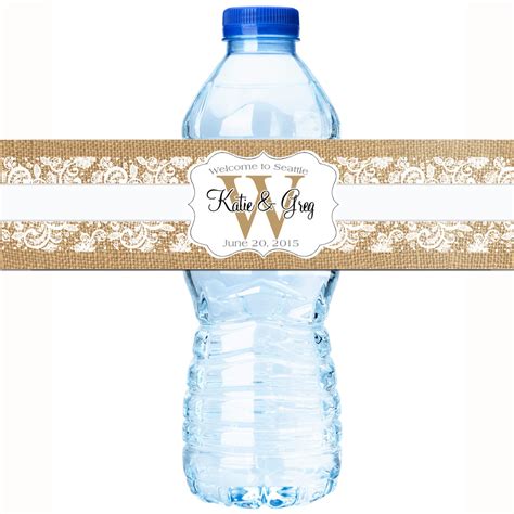 30 Wedding Water Bottle Labels Wedding Bottled Water Labels Etsy España