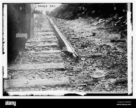 Broken Rail Which Wrecked 20th Century Loc Stock Photo Alamy