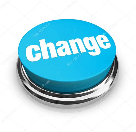 Change Blue Button — Stock Photo © Iqoncept 2076264