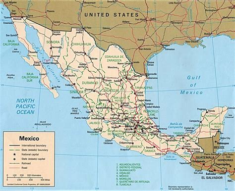 Mexico Mapa Turistico